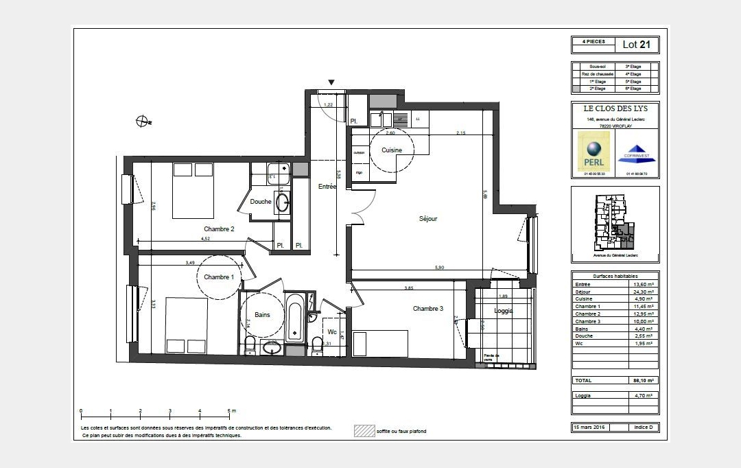 SAMY DELAGRANGE : Apartment | VIROFLAY (78220) | 90 m2 | 432 000 € 